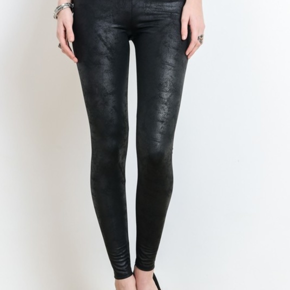 NWT WL Faux Leather Leggings - Picture 1 of 2